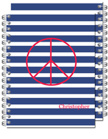 Nautical Peace Spiral Notebook