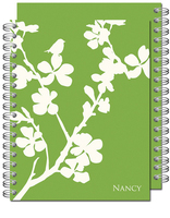 Green Snowbird Spiral Notebook