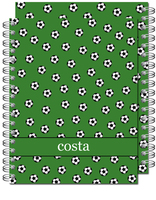 Green Soccer Spiral Notebook