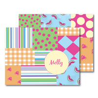 Patchwork Foldover Note Cards