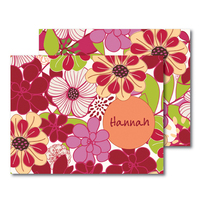 Flower Power Foldover Note Cards