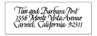 Chancery III Calligraphy Return Address Labels