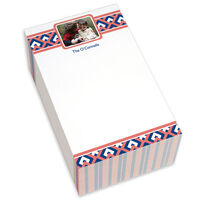 Navy and Coral Photo Chunky Notepads