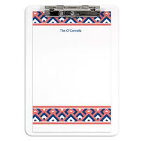 Navy and Coral Notepad