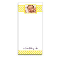 Yellow Weave Photo Skinny Notepad