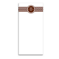 Chocolate Weave Skinny Notepad