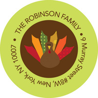 A Thanksgiving Wishes Address Labels