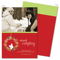 Wreath of Peace Holiday Photo Cards