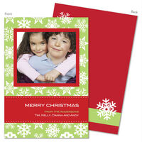 Snowflake Wallpaper Holiday Photo Cards