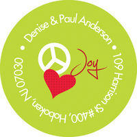 Peace, Love & Joy Address Labels