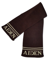 Personalized Double Line Knit Scarf
