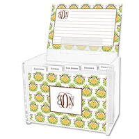 Pineapple Recipe Box and Recipe Cards