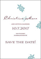 Blue Turtles Petite Save the Date Announcements