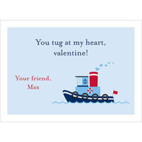 Tugboat Valentine Exchange Cards