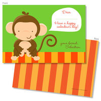 Funny Monkey Valentine Exchange Cards