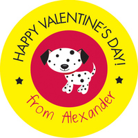 Puppy Love Valentine Seals