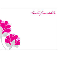 Pretty Pink Peonies Flat Note Cards