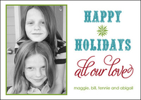 Western Happy Holidays Photo Cards