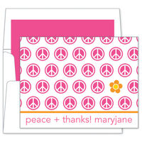 Peace Repeat Foldover Note Cards