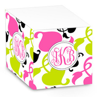 Pink and Lime Sticky Note Cube