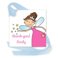 Fairy Princess Gift Tags with Attached Ribbon