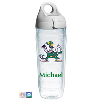 Notre Dame Leprechaun Personalized Water Bottle