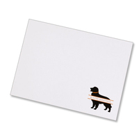 Dog Silhouette Flat Note Cards