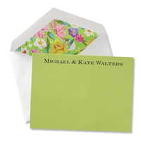 Margarita Green Flat Note Cards