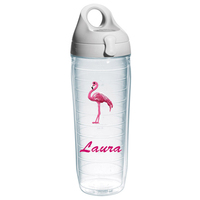 Pink Flamingo Personalized Tervis Water Bottle