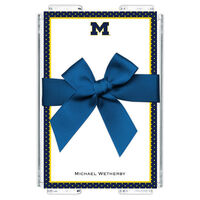 University of Michigan Memo Sheets with Acrylic Holder