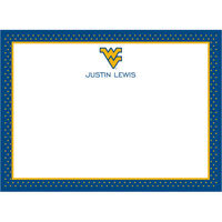West Virginia University Dotty Flat Note Cards