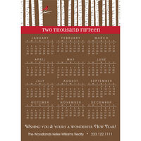Winter Trees Calendar Greeting Holiday Cards