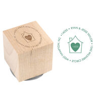 Home Sweet Home Wood Block Rubber Stamp