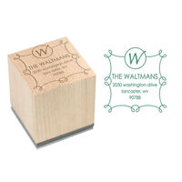 Waltman Wood Block Rubber Stamp