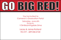 University of Nebraska Go Big Red Invitations