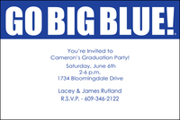 University of Kentucky Go Big Blue Invitations
