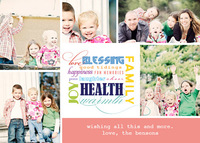Blessings Multi Photo Holiday Cards