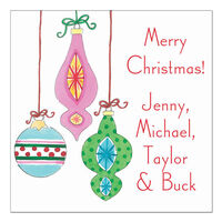 Hanging Out Ornaments Gift Stickers