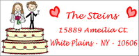 Wedding Cake Address Label