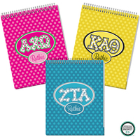 Pick Your Own Sorority Jumbo Spiral Top Notepads