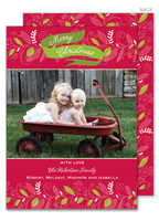 Artistic Greenery Photo Holiday Cards