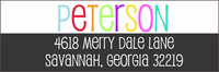 Bright Name Game Address Labels