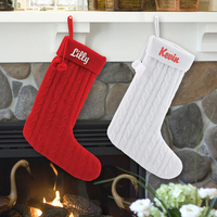 Personalized Cable Knit Christmas Stocking