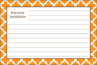 Tangerine Bristol Tile Recipe Cards