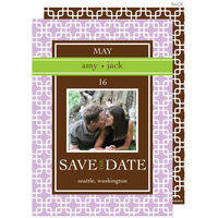 Lavender Photo Save the Date Announcements