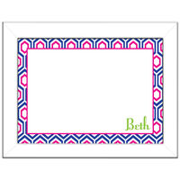 Purple and Blue Hexagon Dry Erase Magnetic Board