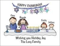 Chanukah Table Holiday Card