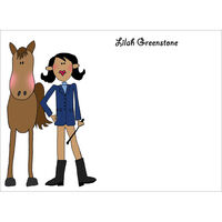 The Horse Rider Flat Note Cards