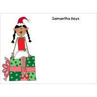 The Christmas Girl Flat Note Cards