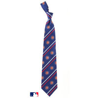Chicago Cubs Cambridge Striped Silk Necktie